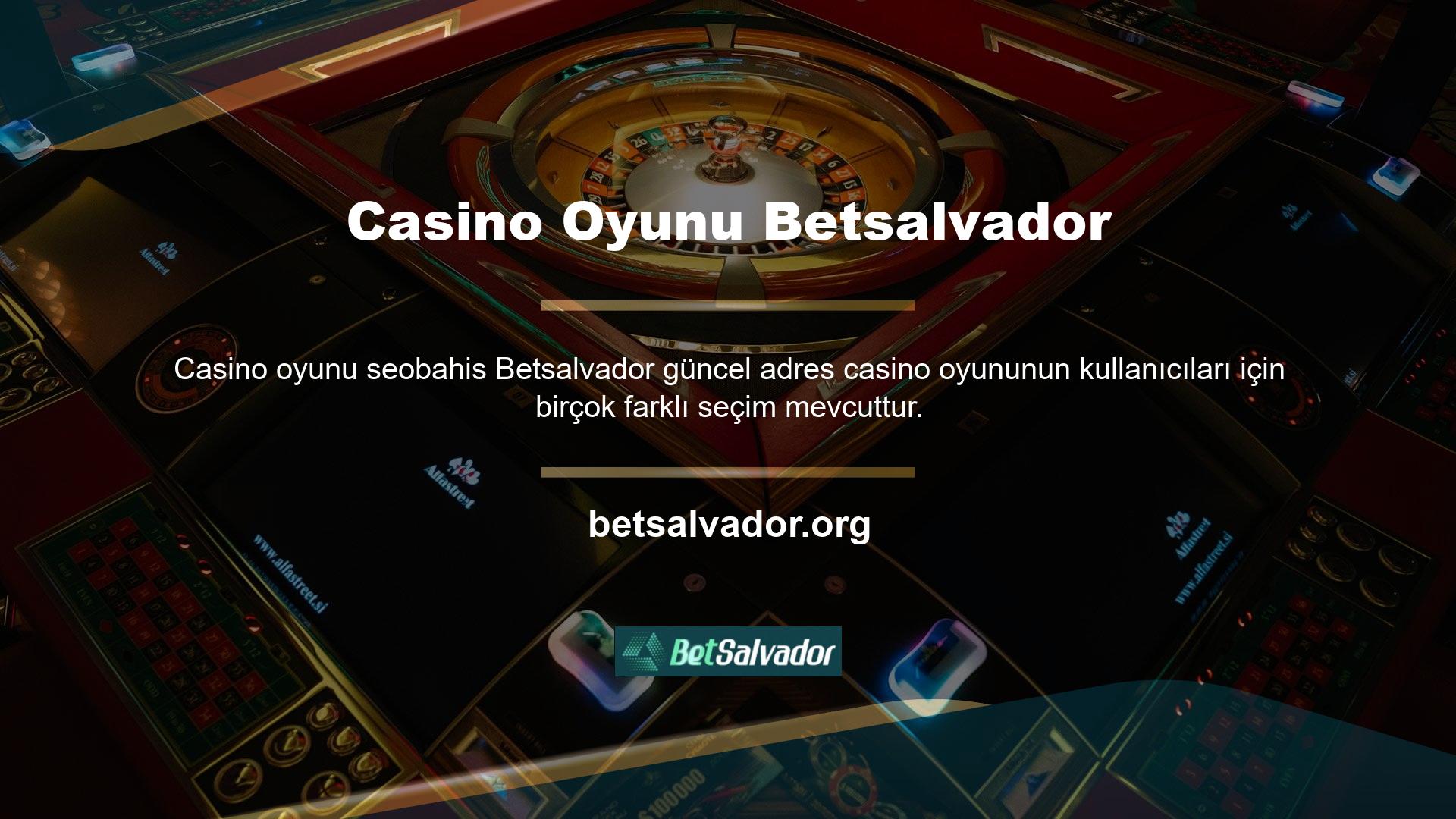 Ödeme aşamasında Betsalvador casino eğlenceli ve kazançlı bonuslar sunmaktadır